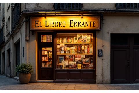 Fachada original de El Librero Errante en 2008, pequeña pero acogedora