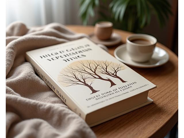 Portada de una novela contemporánea en inglés, con un diseño moderno y minimalista